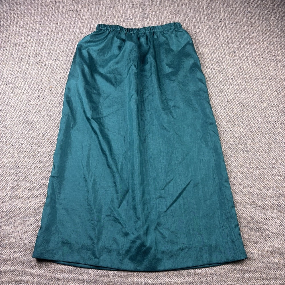 VTG Serbin Designed by Marianne Green Satin Shirt Dress Size 0 Made in USA